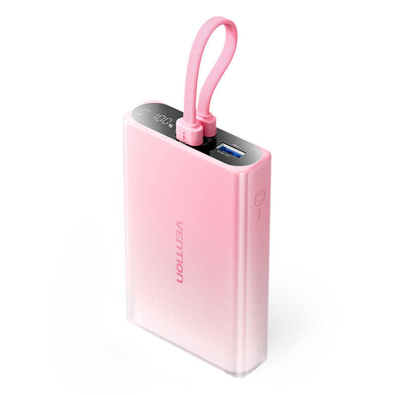 Power Bank Vention 10,000mAh - Carga Rápida y Diseño Compacto