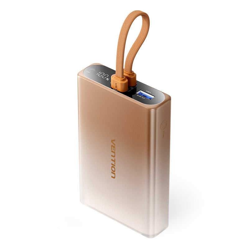 Power Bank Vention 10,000mAh - Carga Rápida y Diseño Compacto